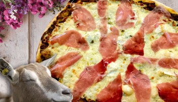 La Pizza d'Août c'est Biquette et Cochonou  !