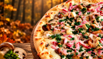Pizza d'octobre spéciale champignons